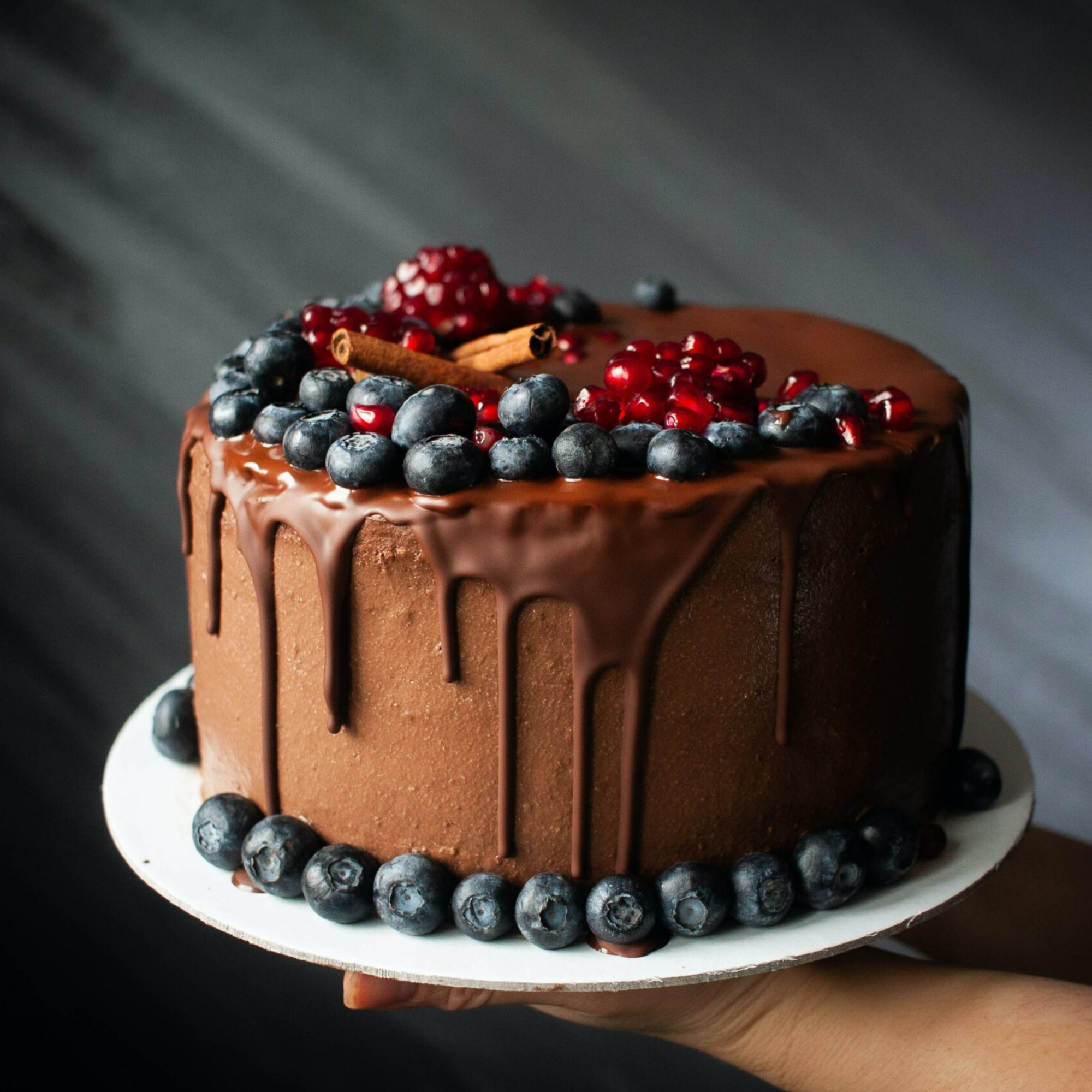 Gâteau au chocolat et fruits rouges pour diabétiques