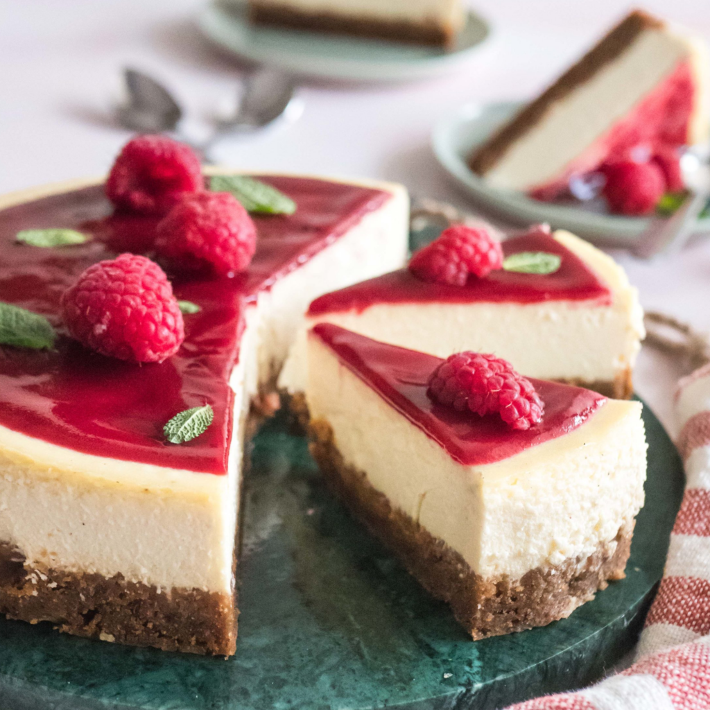 Cheesecake framboise pour diabétiques