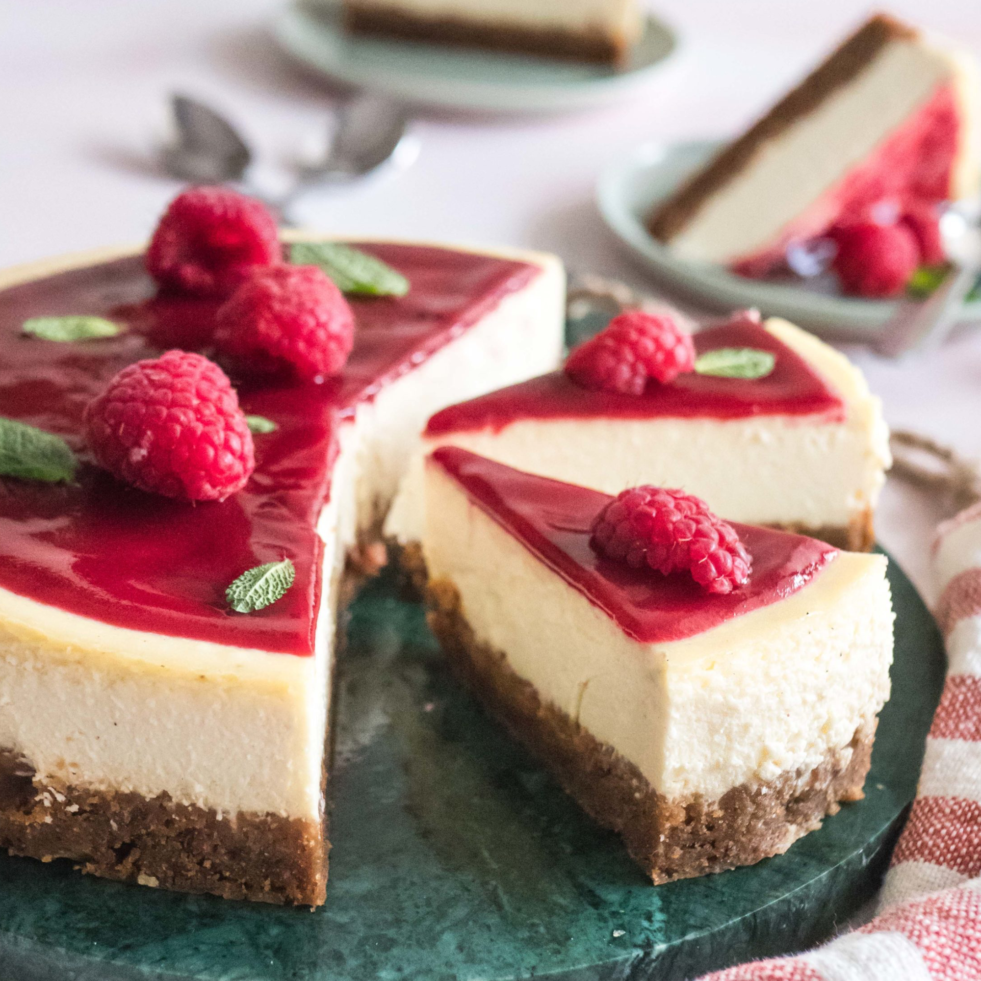 Cheesecake framboise pour diabétiques
